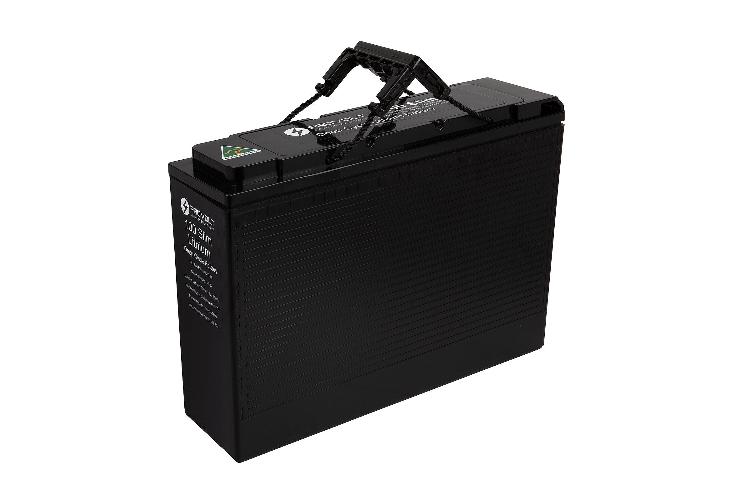 100 Slim Deep Cycle Lithium Battery - extremeoffgridaccessories