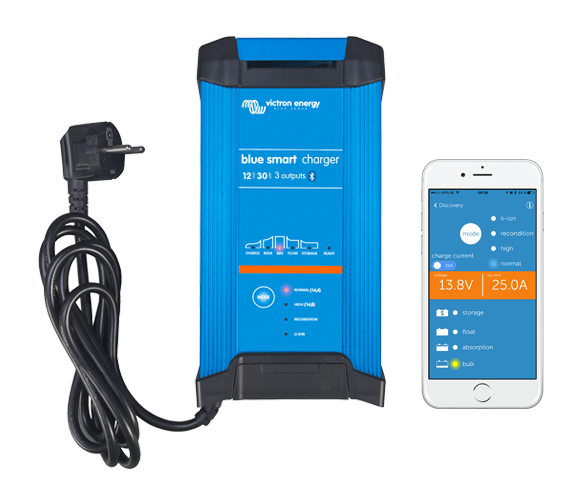 Victron Blue Smart Bluetooth IP22 Battery Charger 24/16(3) 240V AU/NZ Plug - extremeoffgridaccessories