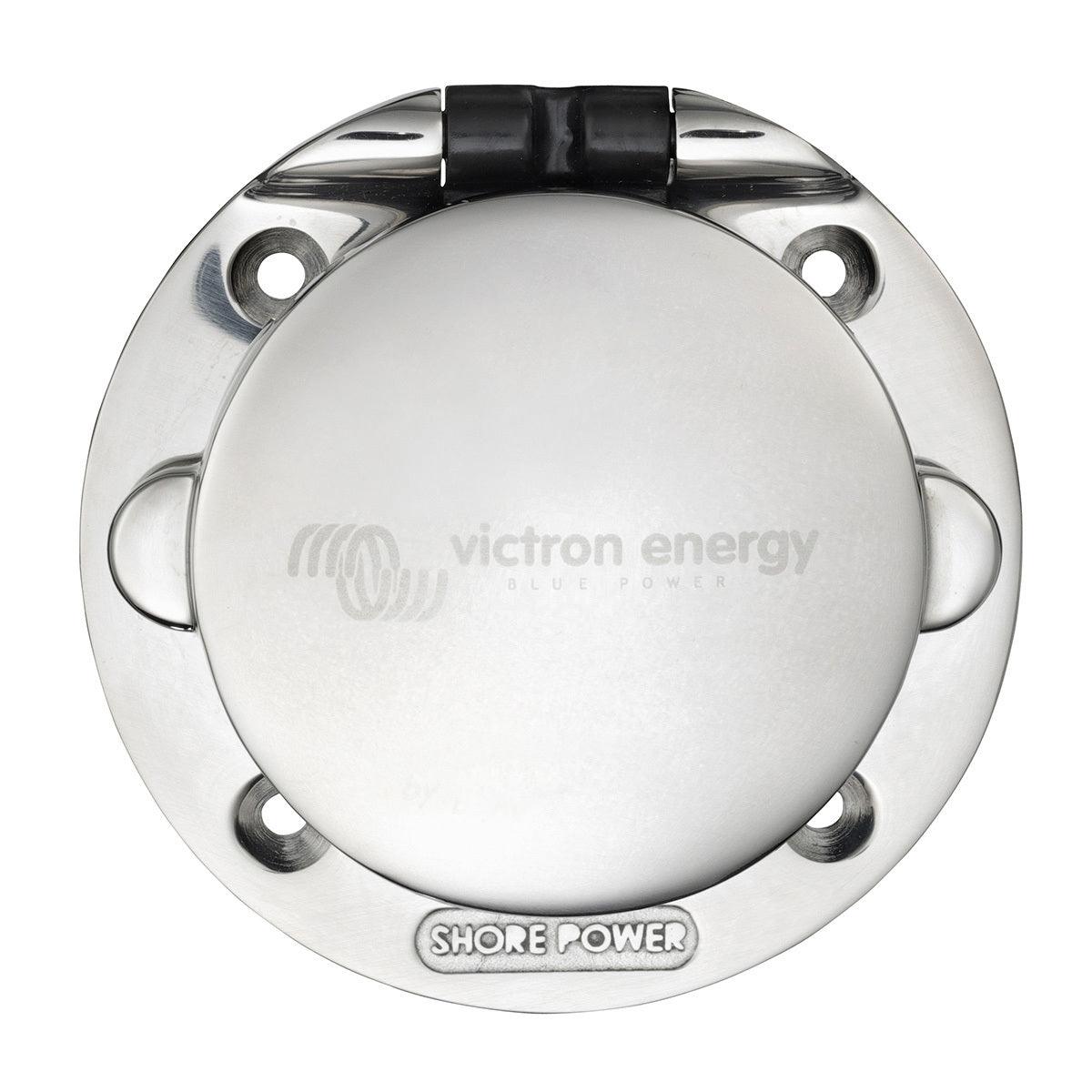 Victron Shore Power Inlet stainless with cover 16A/250Vac (2p/3w) - extremeoffgridaccessories