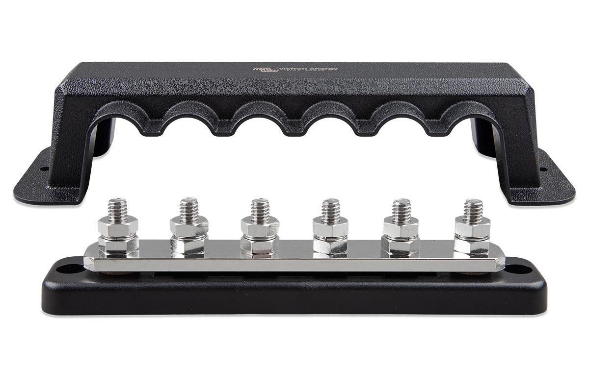 Victron Stainless Steel Busbar 250A 6 High Current Terminals with ABS Cover - extremeoffgridaccessories