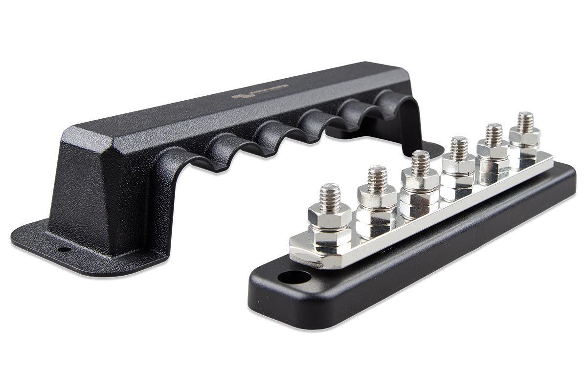 Victron Stainless Steel Busbar 250A 6 High Current Terminals with ABS Cover - extremeoffgridaccessories